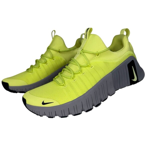Nike Men Size 12.5 Free Metcon 6 Light Lemon Twist FJ7127-700 New Gym Shoe Green - Picture 9 of 9